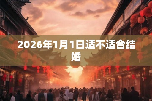 2026年1月1日适不适合结婚