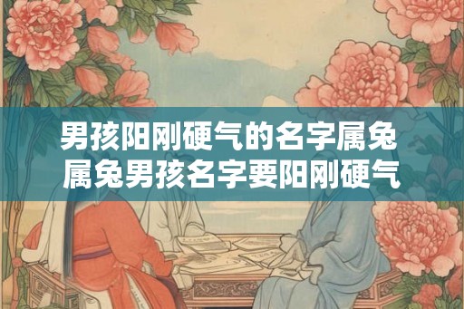 男孩阳刚硬气的名字属兔 属兔男孩名字要阳刚硬气