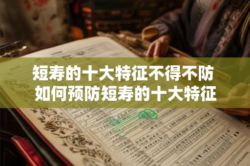 短寿的十大特征不得不防 如何预防短寿的十大特征