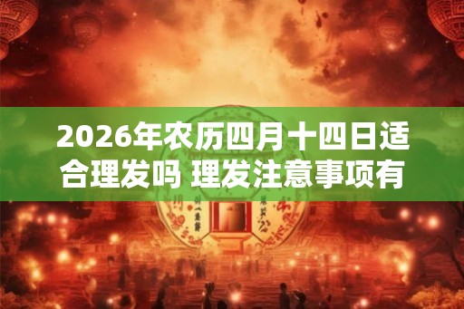 2026年农历四月十四日适合理发吗 理发注意事项有哪些