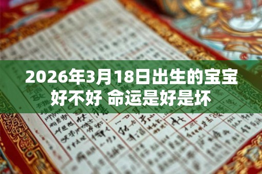 2026年3月18日出生的宝宝好不好 命运是好是坏