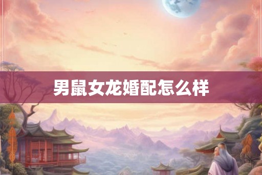 男鼠女龙婚配怎么样