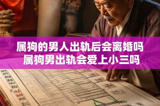 属狗的男人出轨后会离婚吗 属狗男出轨会爱上小三吗