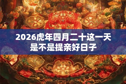 2026虎年四月二十这一天是不是提亲好日子