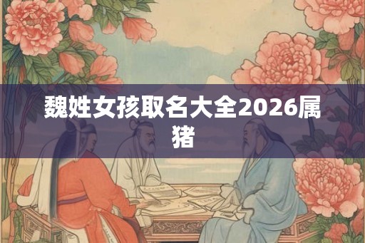 魏姓女孩取名大全2026属猪