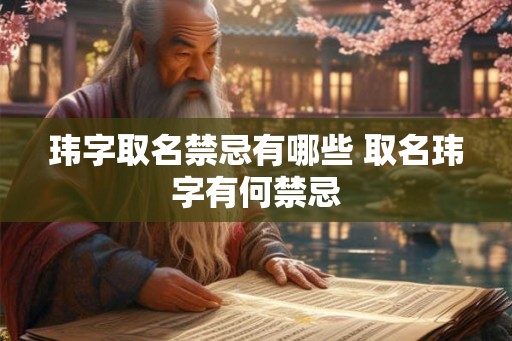 玮字取名禁忌有哪些 取名玮字有何禁忌