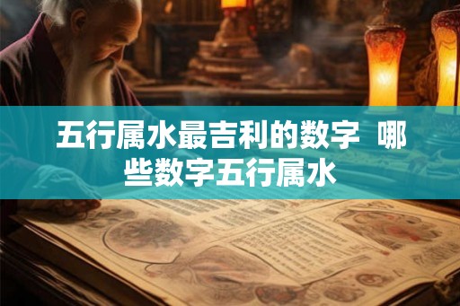 五行属水最吉利的数字  哪些数字五行属水