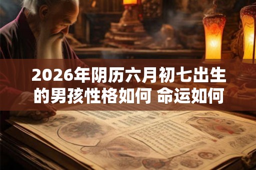 2026年阴历六月初七出生的男孩性格如何 命运如何