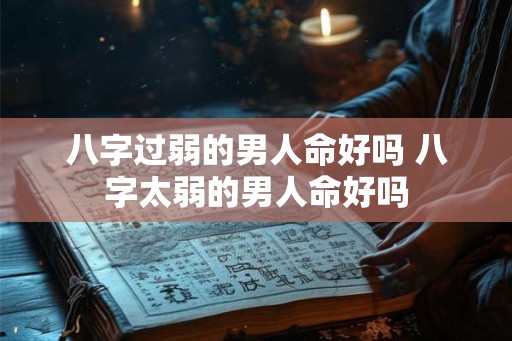 八字过弱的男人命好吗 八字太弱的男人命好吗 八字过弱的男人命好吗 八字太弱的男人命好吗