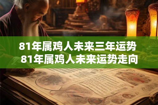 81年属鸡人未来三年运势 81年属鸡人未来运势走向