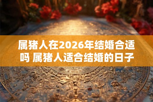 属猪人在2026年结婚合适吗 属猪人适合结婚的日子 属猪人在2026年结婚合适吗 属猪人适合结婚的日子