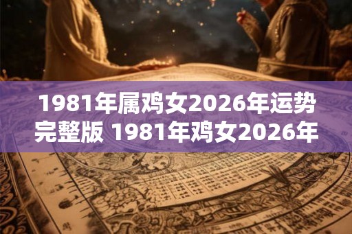 1981年属鸡女2026年运势完整版 1981年鸡女2026年运势如何