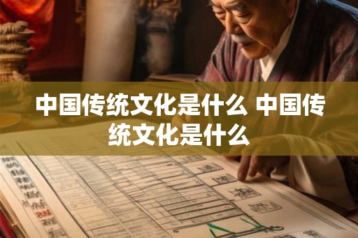 中国传统文化是什么 中国传统文化是什么