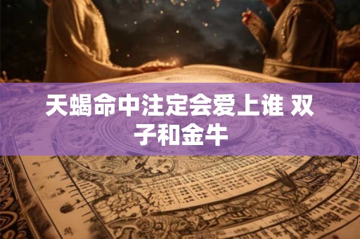 天蝎命中注定会爱上谁 双子和金牛