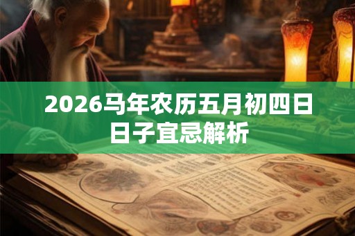 2026马年农历五月初四日日子宜忌解析
