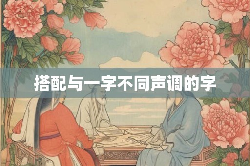 搭配与一字不同声调的字 搭配与一字不同声调的字