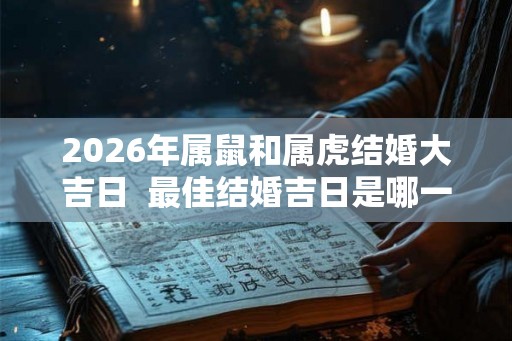2026年属鼠和属虎结婚大吉日  最佳结婚吉日是哪一天