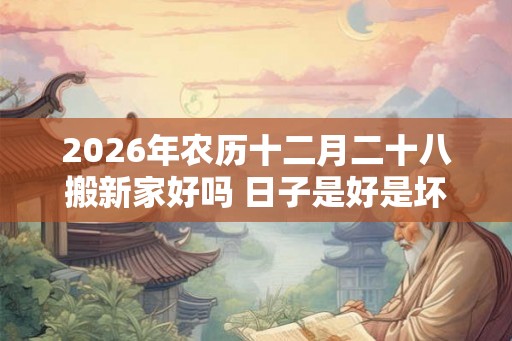 2026年农历十二月二十八搬新家好吗 日子是好是坏