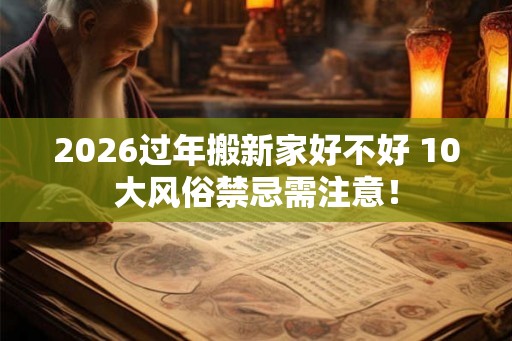 2026过年搬新家好不好 10大风俗禁忌需注意! 2026过年搬新家好不好 10大风俗禁忌需注意!