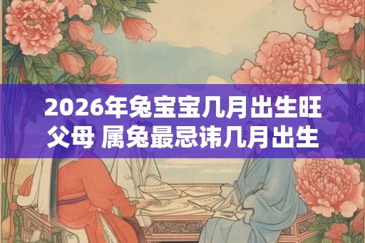 2026年兔宝宝几月出生旺父母 属兔最忌讳几月出生 2026年兔宝宝几月出生旺父母 属兔最忌讳几月出生