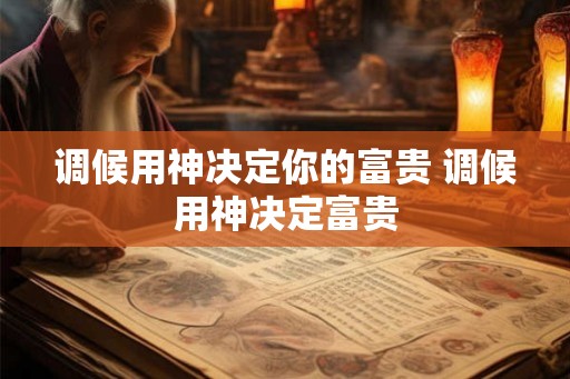 调候用神决定你的富贵 调候用神决定富贵