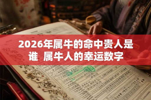2026年属牛的命中贵人是谁  属牛人的幸运数字