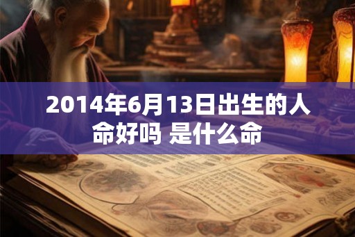 2014年6月13日出生的人命好吗 是什么命