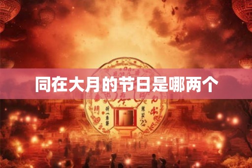 同在大月的节日是哪两个