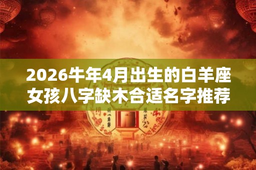 2026牛年4月出生的白羊座女孩八字缺木合适名字推荐