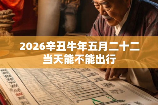 2026辛丑牛年五月二十二当天能不能出行