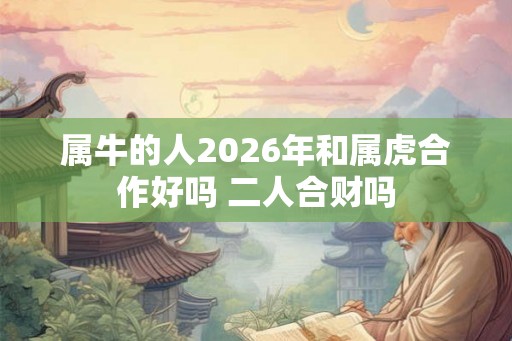 属牛的人2026年和属虎合作好吗 二人合财吗 属牛的人2026年和属虎合作好吗 二人合财吗