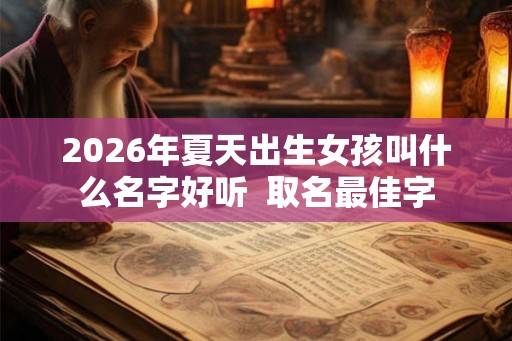 2026年夏天出生女孩叫什么名字好听  取名最佳字