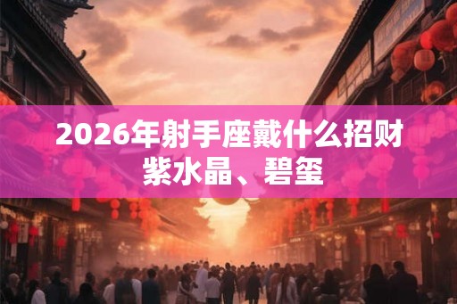 2026年射手座戴什么招财 紫水晶、碧玺