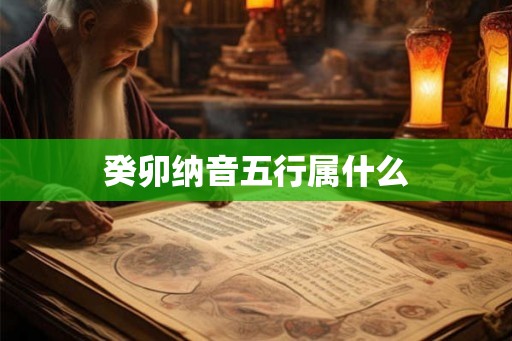 癸卯纳音五行属什么