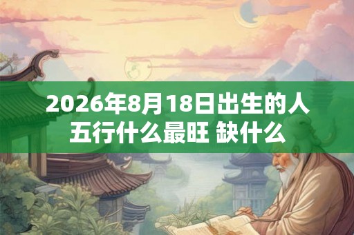 2026年8月18日出生的人五行什么最旺 缺什么