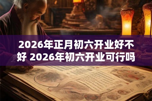 2026年正月初六开业好不好 2026年初六开业可行吗