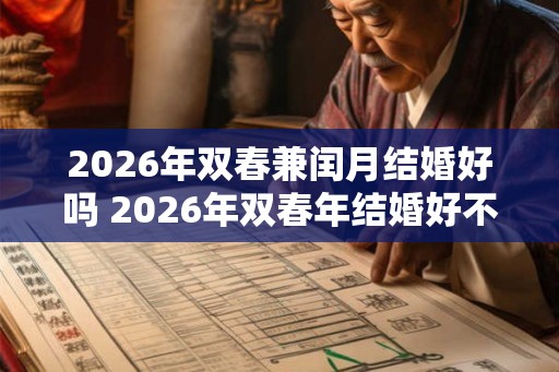 2026年双春兼闰月结婚好吗 2026年双春年结婚好不好 2026年双春兼闰月结婚好吗 2026年双春年结婚好不好