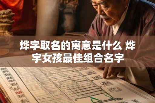 烨字取名的寓意是什么 烨字女孩最佳组合名字
