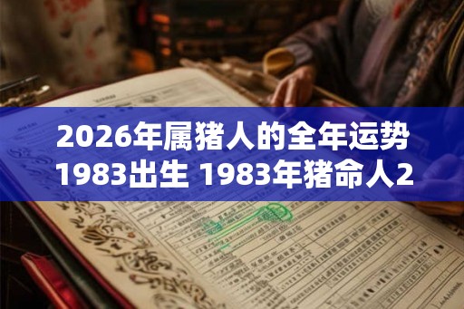 2026年属猪人的全年运势1983出生 1983年猪命人2026年运势如何