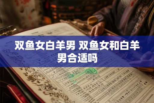 双鱼女白羊男 双鱼女和白羊男合适吗