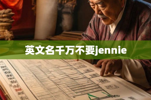 英文名千万不要jennie 英文名千万不要jennie