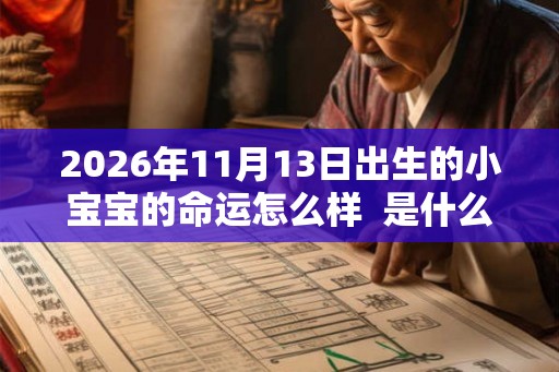 2026年11月13日出生的小宝宝的命运怎么样  是什么命