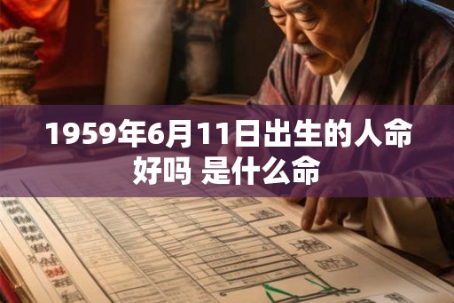 1959年6月11日出生的人命好吗 是什么命 1959年6月11日出生的人命好吗 是什么命