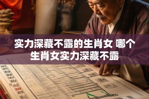 实力深藏不露的生肖女 哪个生肖女实力深藏不露