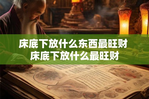 床底下放什么东西最旺财 床底下放什么最旺财 床底下放什么东西最旺财 床底下放什么最旺财