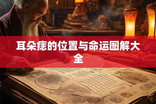 耳朵痣的位置与命运图解大全