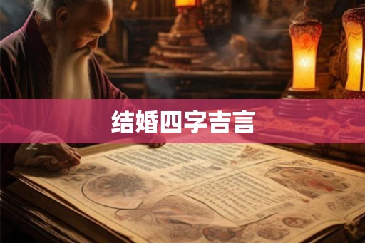 结婚四字吉言
