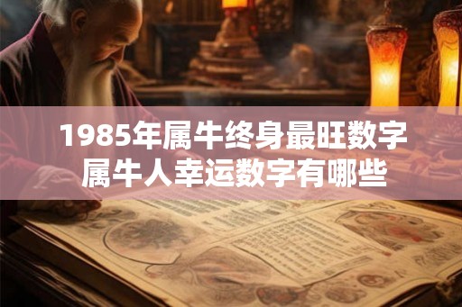 1985年属牛终身最旺数字 属牛人幸运数字有哪些