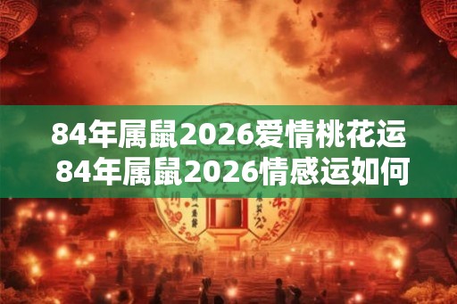 84年属鼠2026爱情桃花运 84年属鼠2026情感运如何