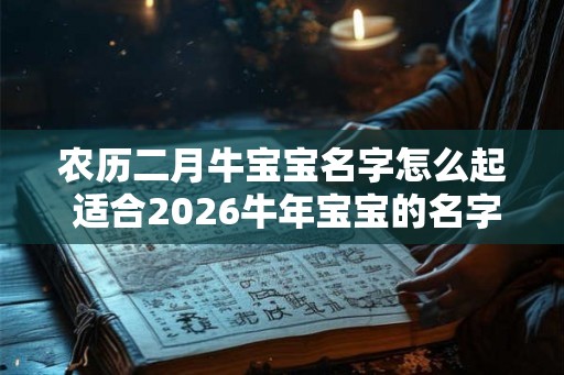 农历二月牛宝宝名字怎么起 适合2026牛年宝宝的名字